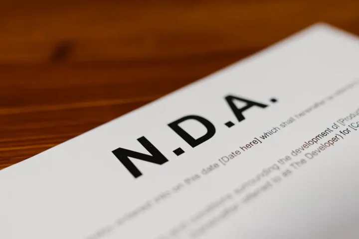 NDA document, suggesting disclosure and compliance rules